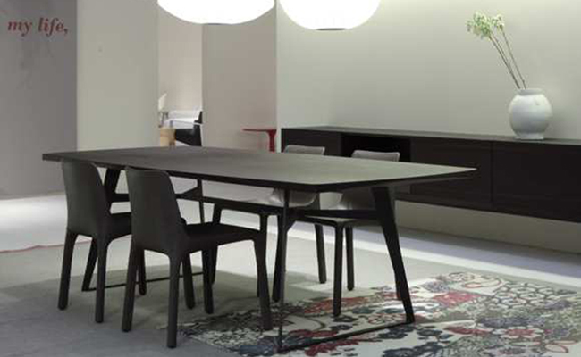Clipper Table by Poliform / 實木餐桌, 胡桃木餐桌, 鐵腳餐桌 Poliform_Clipper table (5)A